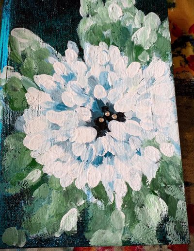 Hand painted journal - chalk paint